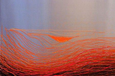 " Ritmo superficiale."   0112-24      (tela cm. 100x150)